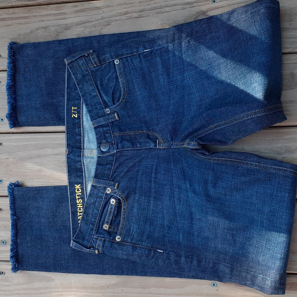 J Crew Matchstick Jeans w/ Factory Fringe Hems, 27 T
